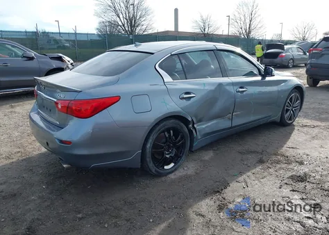 2015 Infiniti Q50 Premium from USA, damaged, VIN JN1BV7AR9FM403897